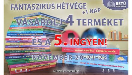 Vásárolj 4 terméket és a 5. ingyen megkapod!